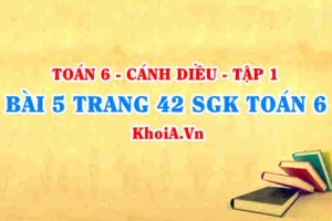 Bài 5 trang 42 SGK Toán 6 tập 1 Cánh Diều